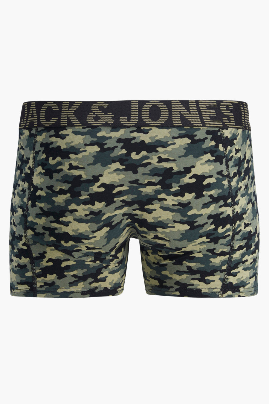 Boxer camouflage par Accessories by Jack & Jones, avec ceinture noire logotypée.