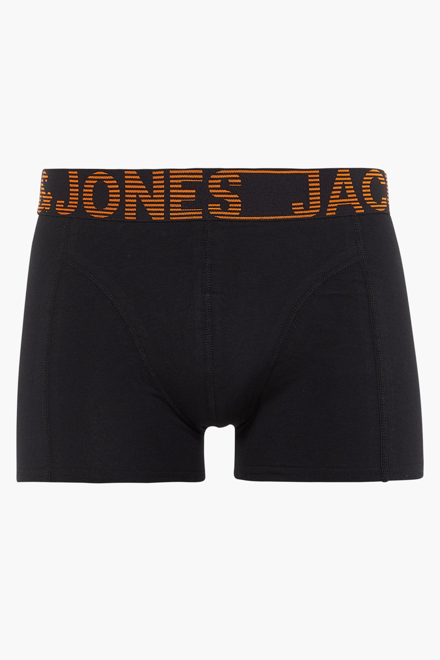 Boxer noir par ACCESSORIES BY JACK & JONES avec ceinture orange et logo imprimé.