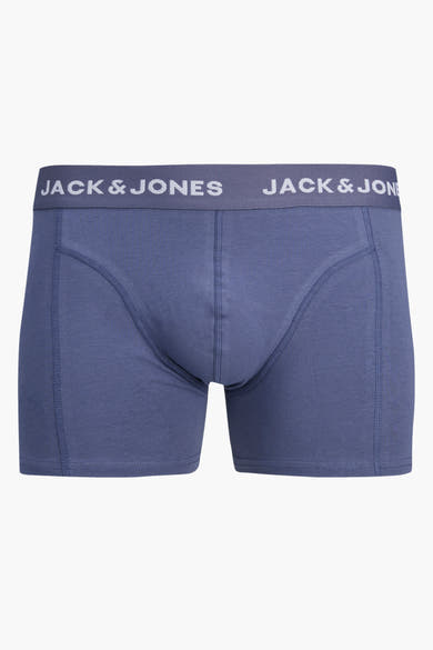 Boxer bleu de ACCESSORIES BY JACK & JONES, avec une ceinture élastique logotypée.