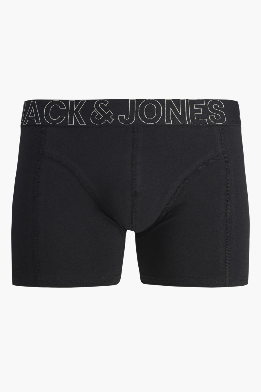 Boxer noir de ACCESSORIES BY JACK & JONES, avec ceinture élastique griffée.