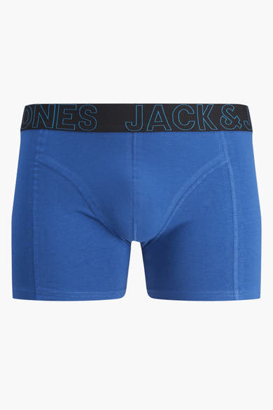 Boxer bleu de ACCESSORIES BY JACK & JONES avec une ceinture noire portant le lettrage du logo bleu.