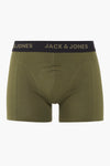 Boxer vert olive de ACCESSORIES BY JACK & JONES, avec ceinture noire logotypée.