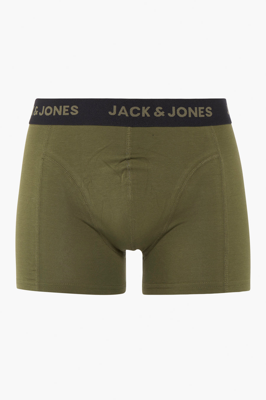 Boxer vert olive de ACCESSORIES BY JACK & JONES, avec ceinture noire logotypée.