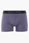 Boxer bleu ACCESSORIES BY JACK & JONES avec ceinture noire logotypée.