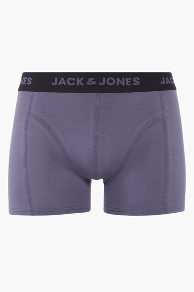 Boxer bleu ACCESSORIES BY JACK & JONES avec ceinture noire logotypée.