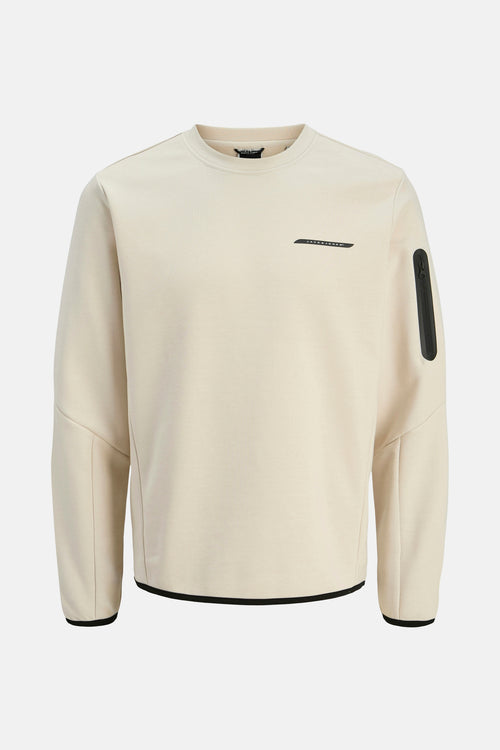 Sweat col rond Beige - ORIGINALS BY JACK & JONES