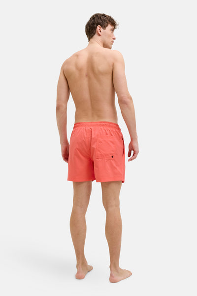 Short de bain rose par JACK & JONES JEANS INTELLIGENCE, vu de dos.