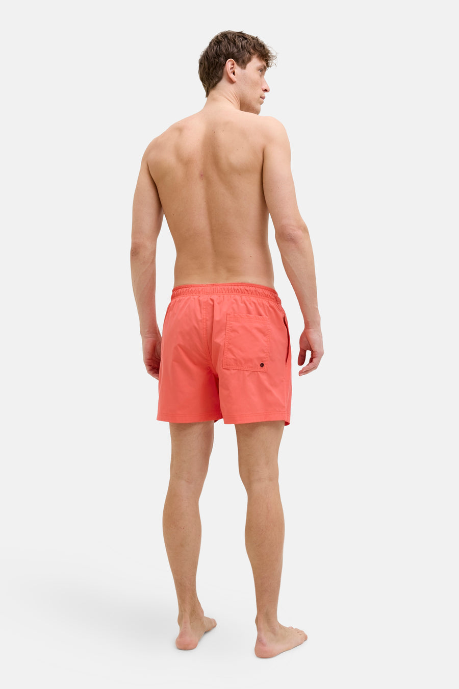 Short de bain rose par JACK & JONES JEANS INTELLIGENCE, vu de dos.