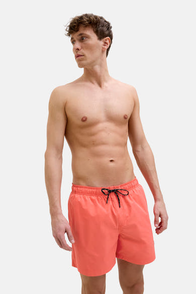 Short de bain rose de JACK & JONES JEANS INTELLIGENCE avec cordon de serrage noir.