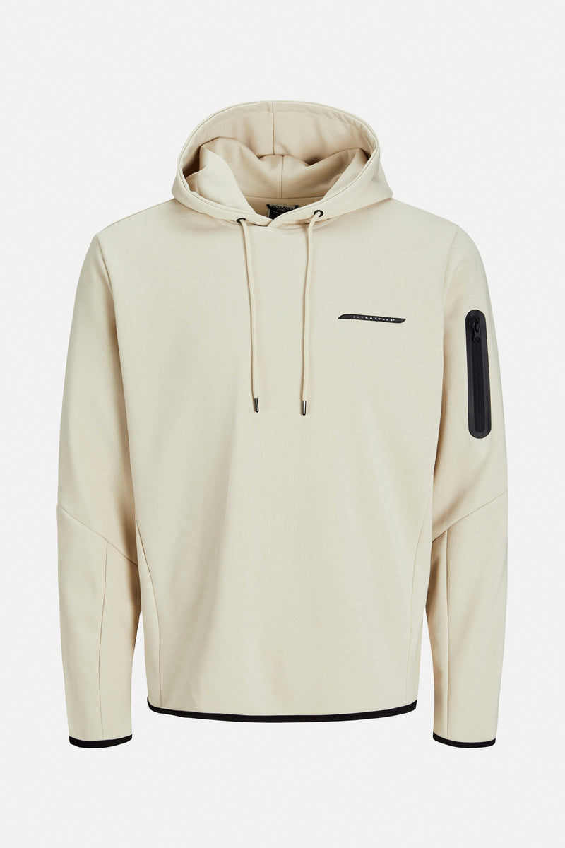 Sweat à capuche Beige - JACK & JONES