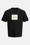 Zwart T-shirt met korte mouwen van Originals by Jack & Jones met een bloemenprint.
