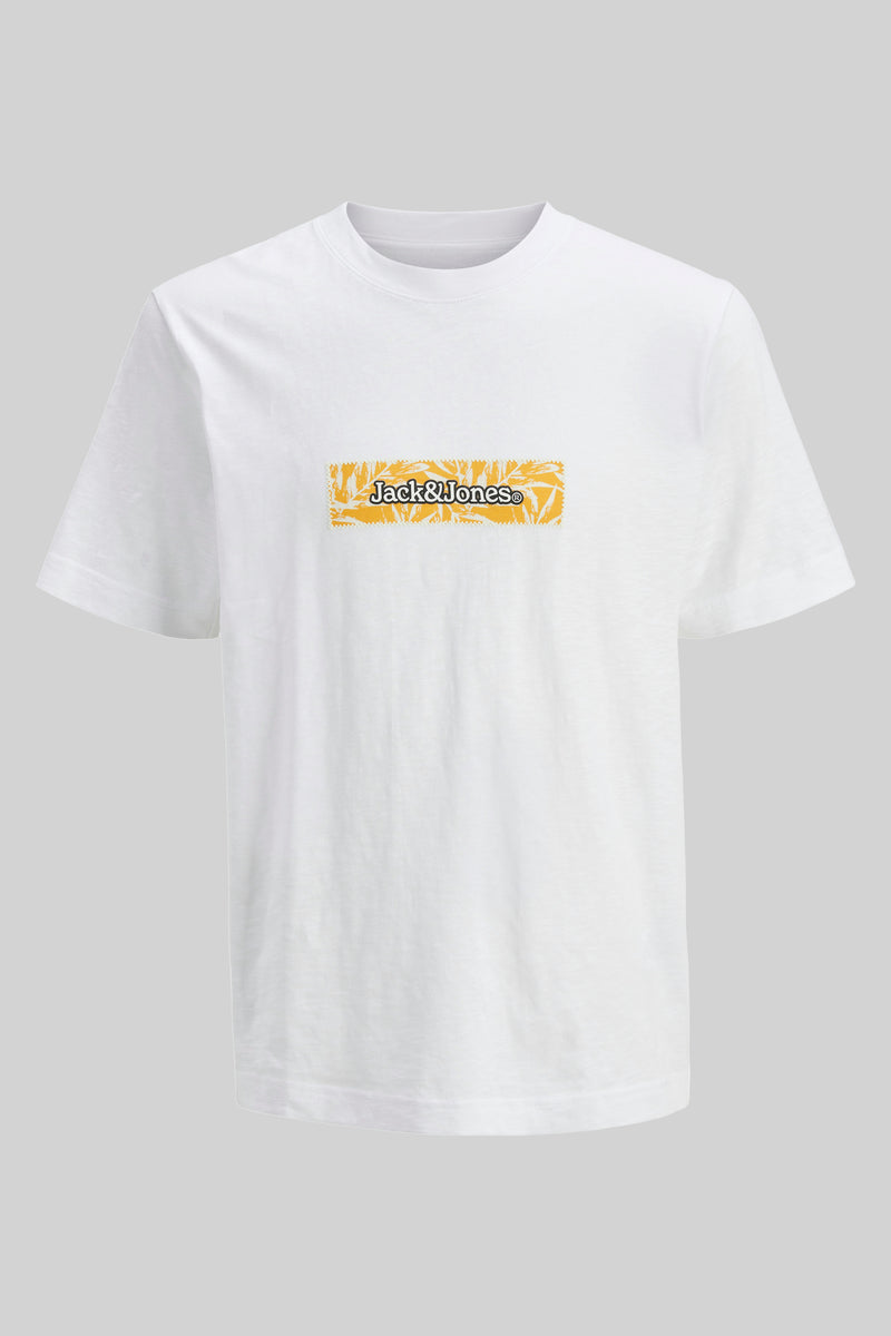 T-shirt (korte mouwen) Wit - ORIGINALS BY JACK & JONES