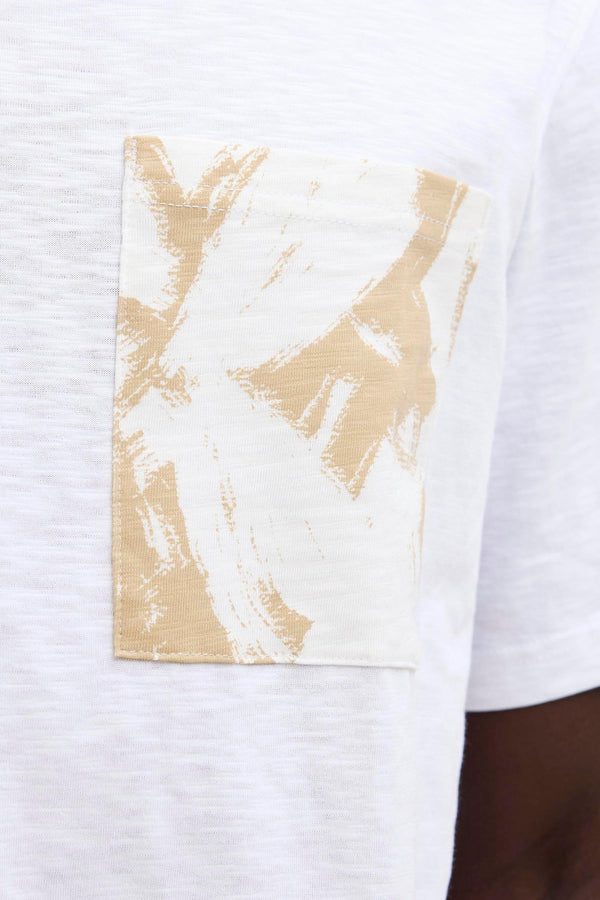 T-shirt (korte mouwen) Wit - ORIGINALS BY JACK & JONES