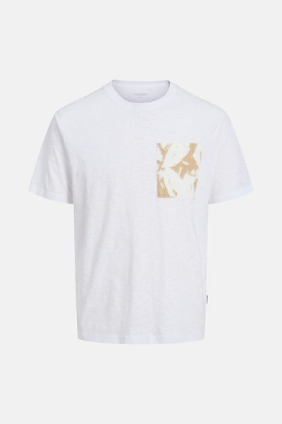 T-shirt (korte mouwen) Wit - ORIGINALS BY JACK & JONES