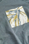Grijze T-shirt met korte mouwen van ORIGINALS BY JACK & JONES met abstracte zak.