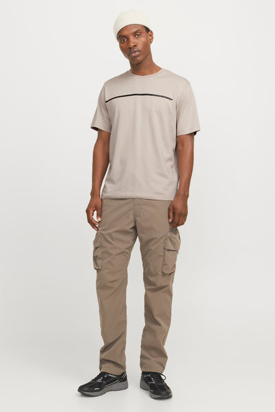 T-shirt (korte mouwen) Beige - JACK & JONES