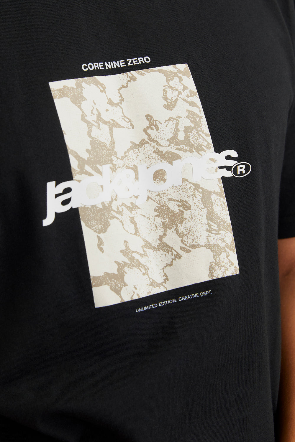 T-shirt (korte mouwen) Zwart - ORIGINALS BY JACK & JONES