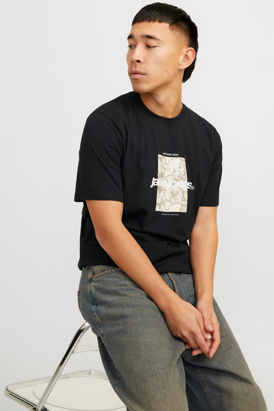 T-shirt (korte mouwen) Zwart - ORIGINALS BY JACK & JONES