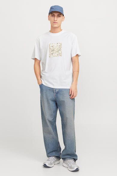 T-shirt (korte mouwen) Wit - ORIGINALS BY JACK & JONES