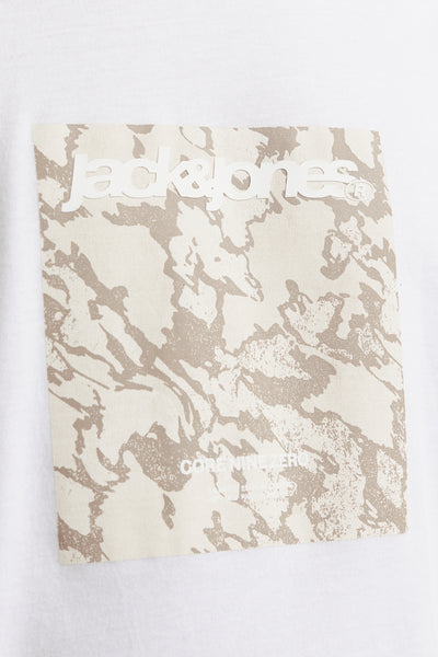 T-shirt (korte mouwen) Wit - ORIGINALS BY JACK & JONES