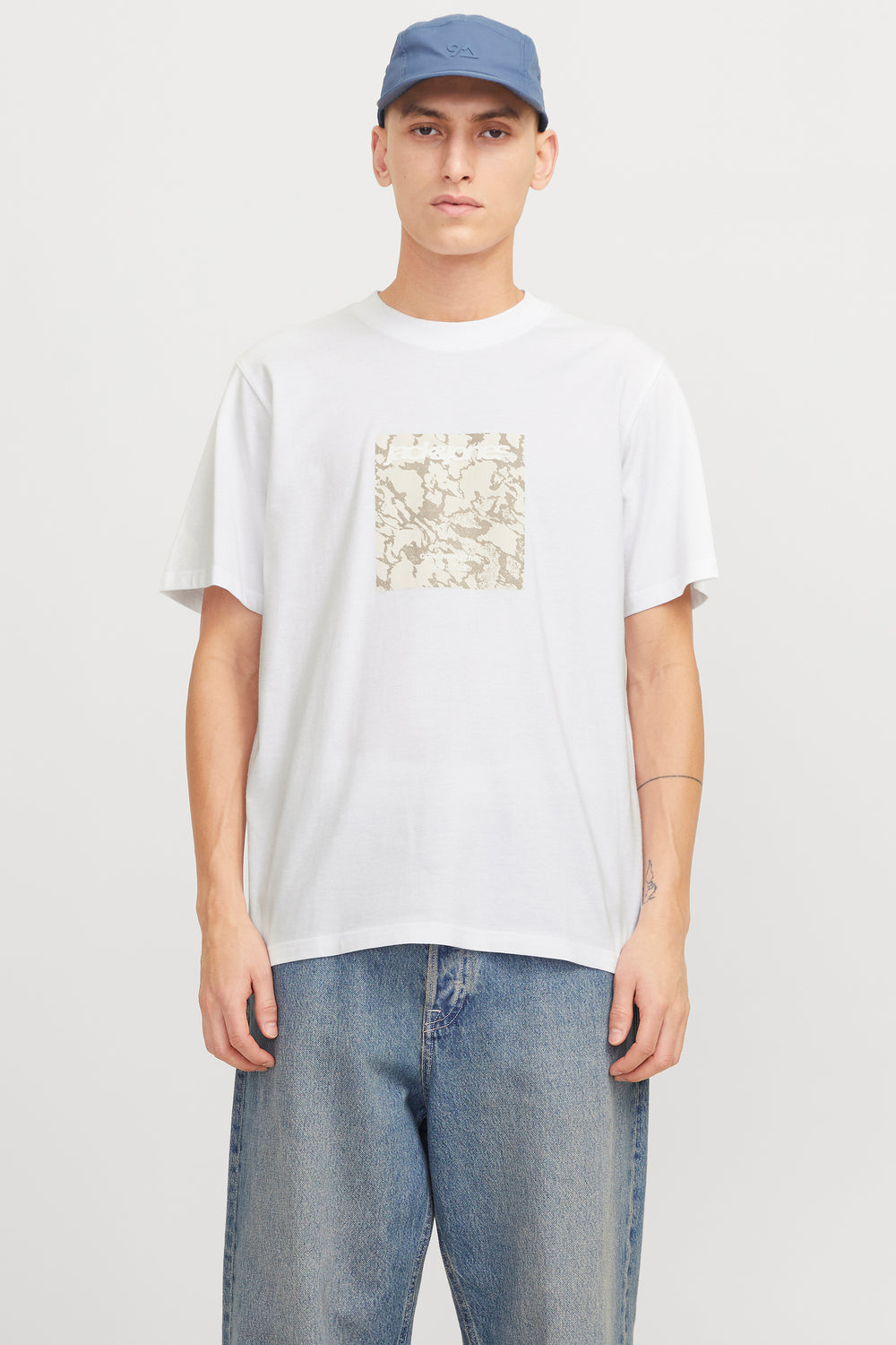 T-shirt (korte mouwen) Wit - ORIGINALS BY JACK & JONES