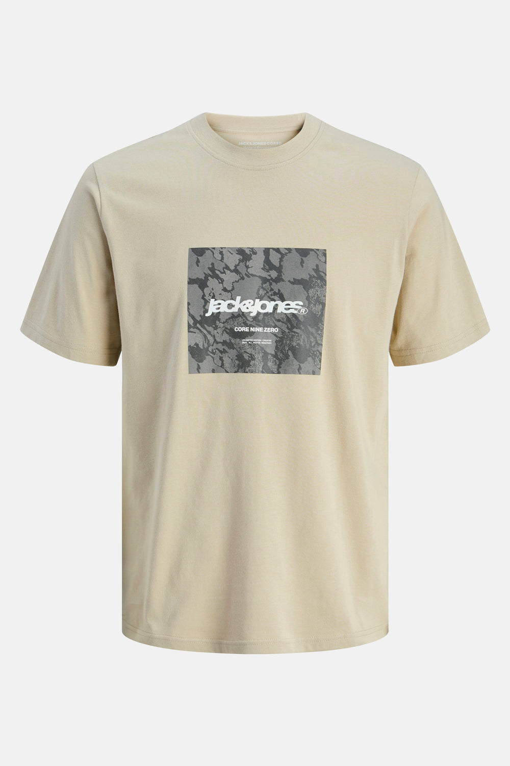 T-shirt (korte mouwen) Beige - ORIGINALS BY JACK & JONES