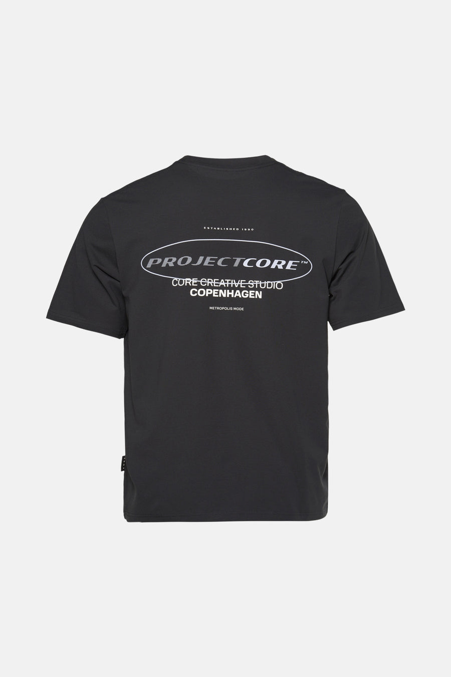 Zwart T-shirt met korte mouwen van ORIGINALS BY JACK & JONES met een klein, discreet logo.