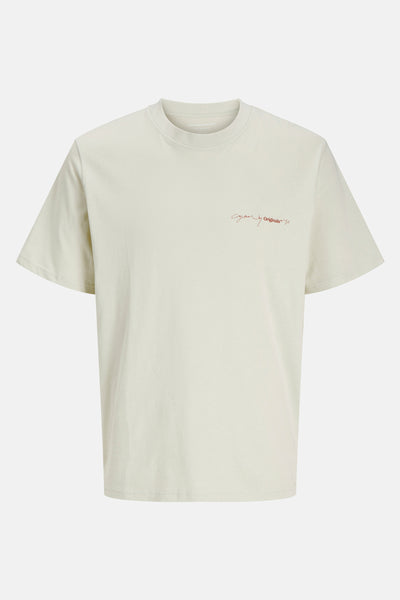 T-shirt (manches courtes) Écru - ORIGINALS BY JACK & JONES