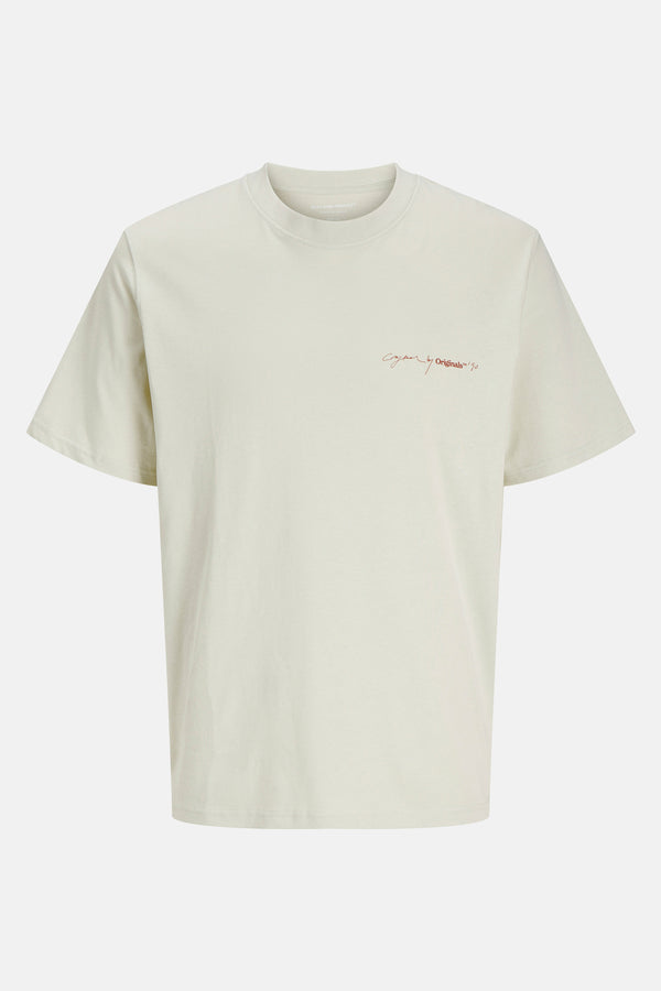 T-shirt (korte mouwen) Ecru - ORIGINALS BY JACK & JONES