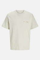 T-shirt (manches courtes) Écru - ORIGINALS BY JACK & JONES