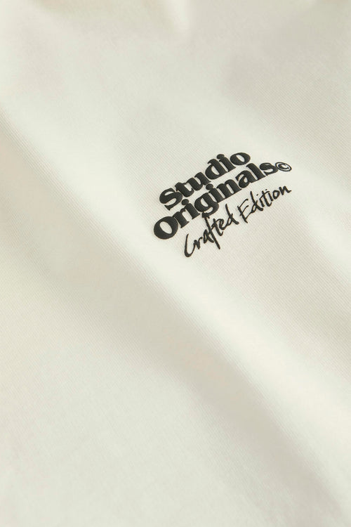 T-shirt (manches courtes) Écru - ORIGINALS BY JACK & JONES