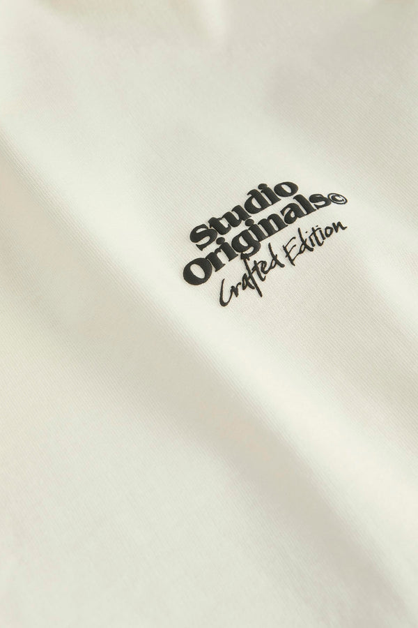 T-shirt (korte mouwen) Ecru - ORIGINALS BY JACK & JONES