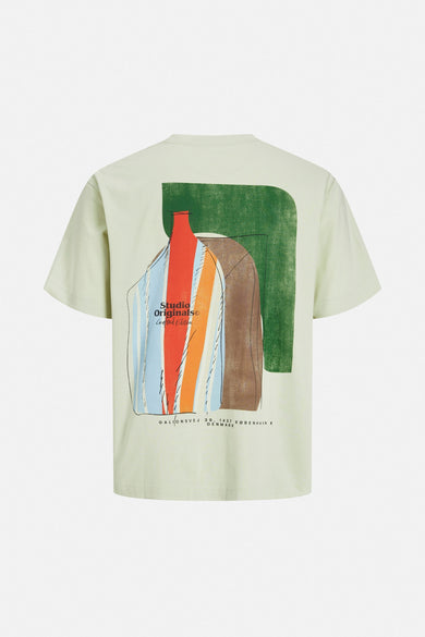 T-shirt met korte mouwen groen van ORIGINALS BY JACK & JONES met een grafisch print op de rug.