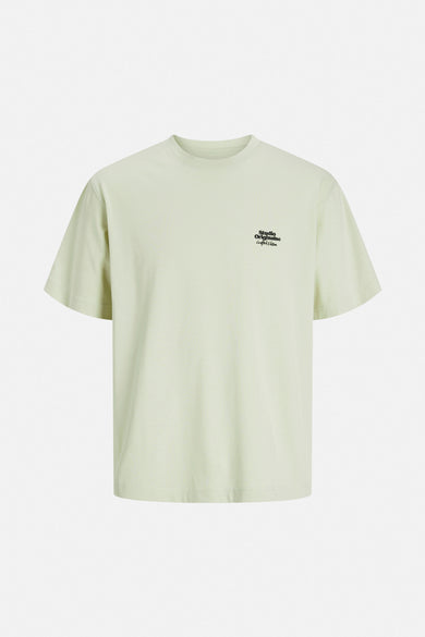 T-shirt vert met Jacks van Originals by Jack & Jones met een klein zwart logo op de borst.