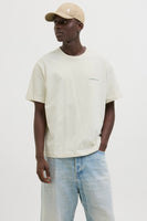 T-shirt (manches courtes) Écru - ORIGINALS BY JACK & JONES