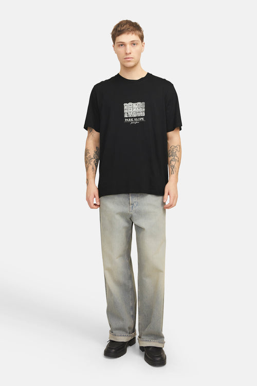 T-shirt (korte mouwen) Zwart - ORIGINALS BY JACK & JONES