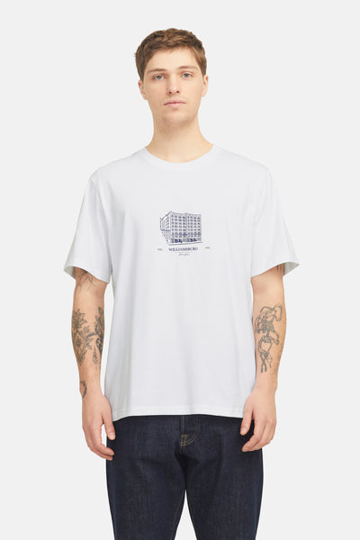 T-shirt (korte mouwen) Wit - ORIGINALS BY JACK & JONES
