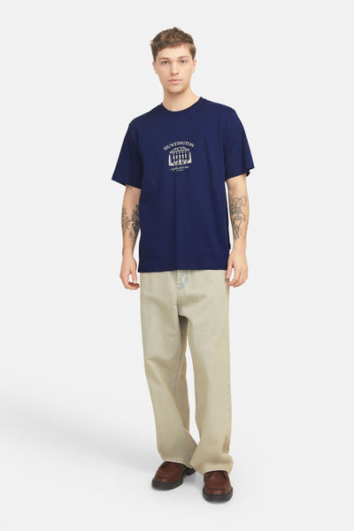 T-shirt (korte mouwen) Blauw - ORIGINALS BY JACK & JONES