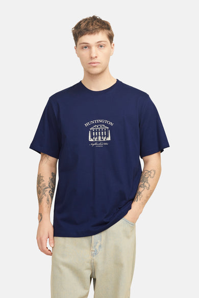 T-shirt (korte mouwen) Blauw - ORIGINALS BY JACK & JONES