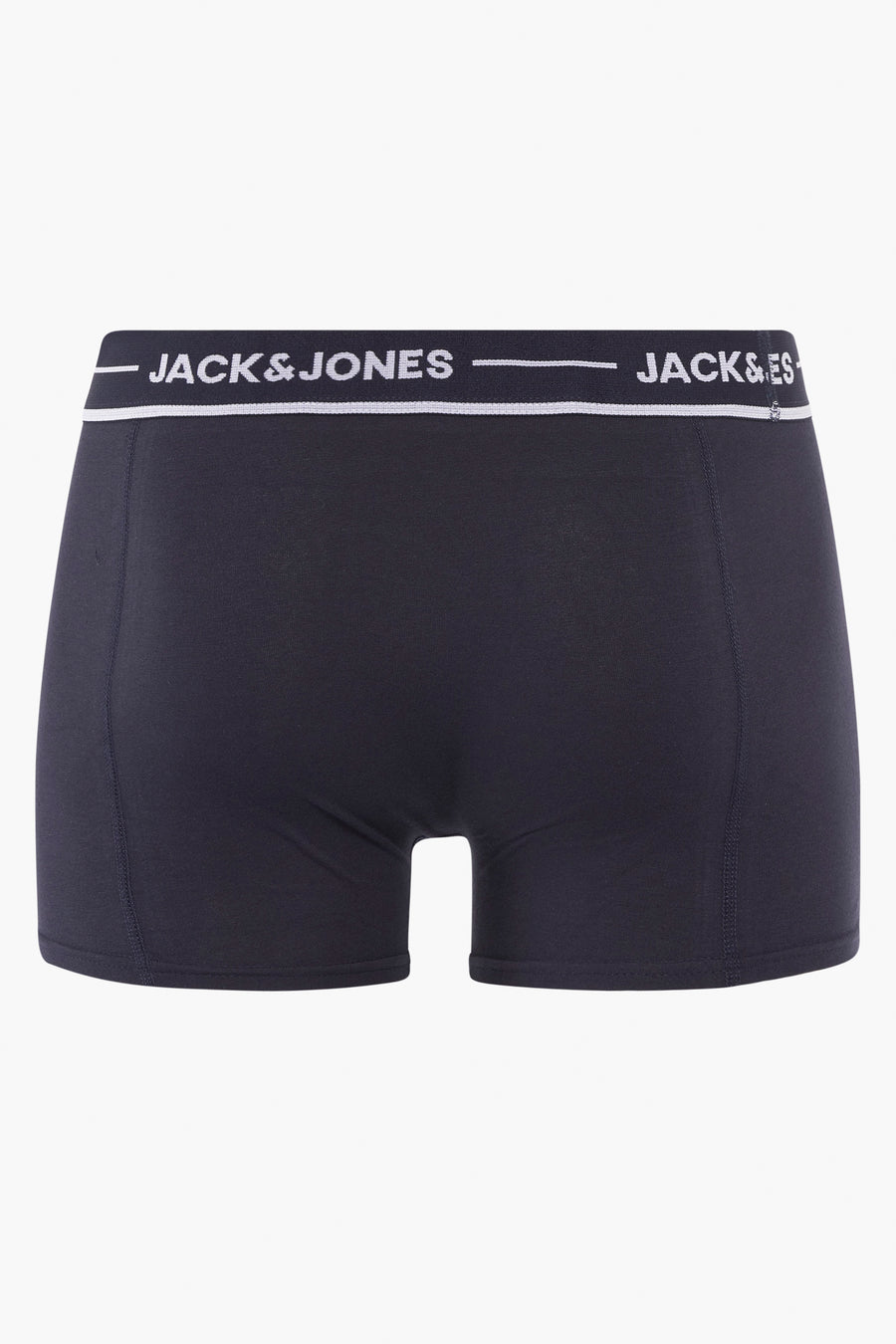 Blauwe boxer van ACCESSORIES BY JACK & JONES met logo op de elastische tailleband.
