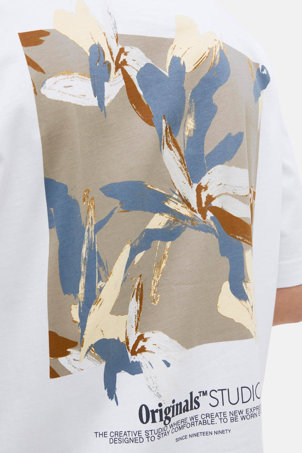 T-shirt (korte mouwen) Wit - ORIGINALS BY JACK & JONES