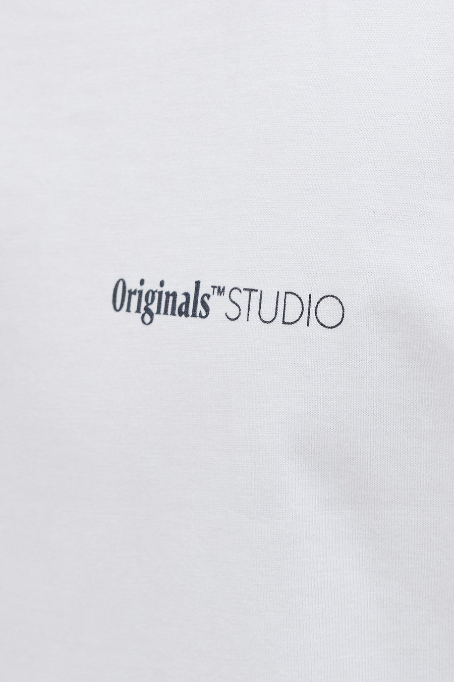 T-shirt à manches courtes blanc de ORIGINALS BY JACK & JONES, avec imprimé texte.