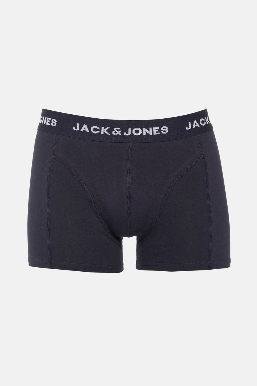 Boxer bleu marine par Accessories by Jack & Jones, avec logo sur la ceinture élastique.