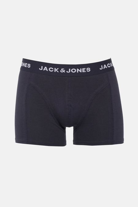 Boxer bleu marine de ACCESSORIES BY JACK & JONES avec ceinture élastique logotypée.
