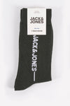 Groene sok van ACCESSORIES BY JACK & JONES, met het merklogo in het wit.