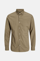 Chemise (manches longues) Brun - PREMIUM BY JACK & JONES