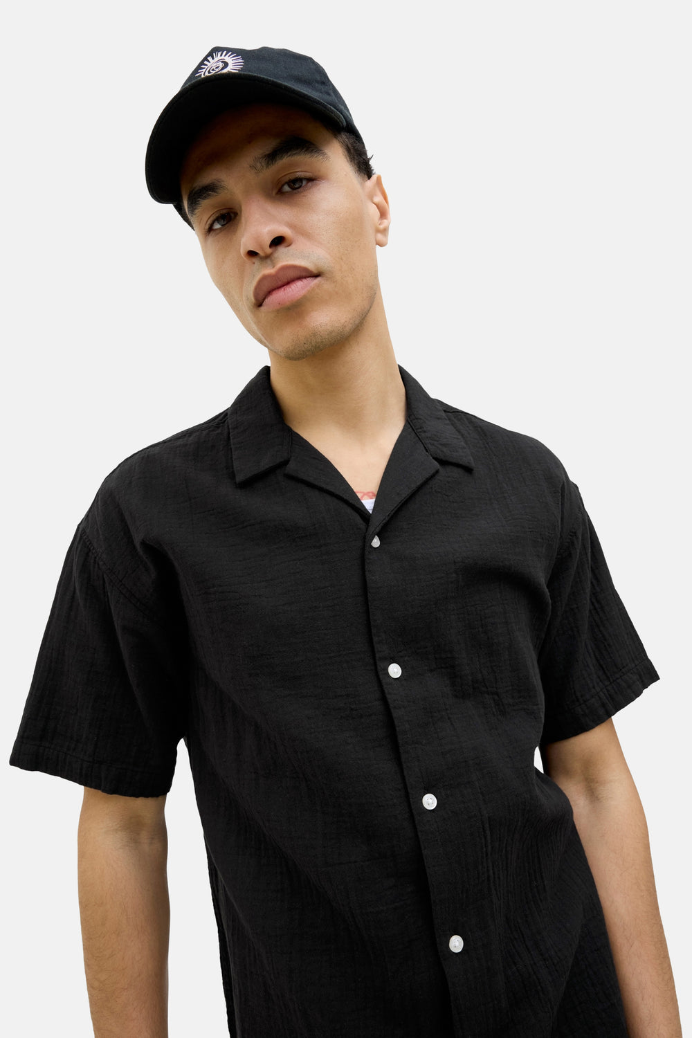 Chemise (manches courtes) Noir - ORIGINALS BY JACK & JONES