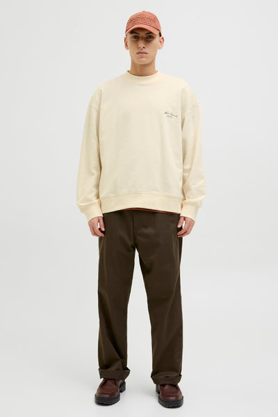 Sweat col rond Blanc - ORIGINALS BY JACK & JONES