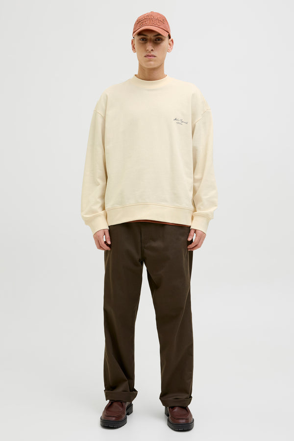 Sweater met ronde hals Wit - ORIGINALS BY JACK & JONES