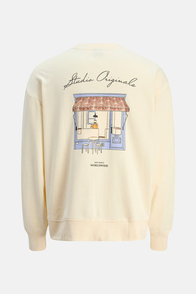 Sweat col rond Blanc - ORIGINALS BY JACK & JONES
